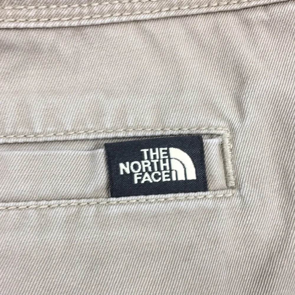 The North Face Tan Chino‎ Shorts Mens Medium Flat Front 100% Cotton